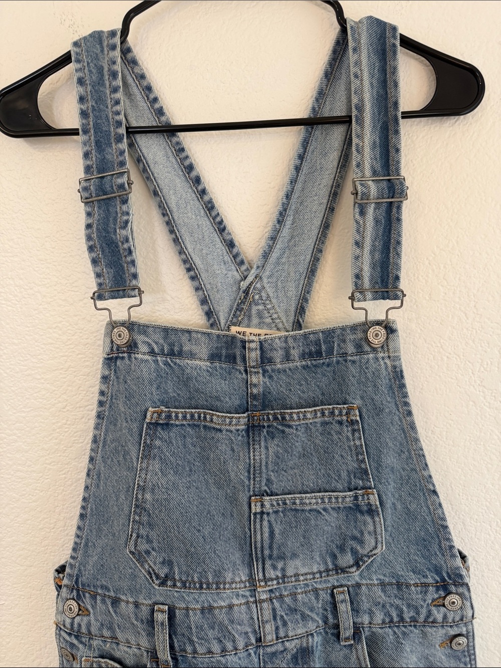 Free People Women's Ziggy Cotton Adjustable-Straps Shortalls Size Small - Picture 5 of 9